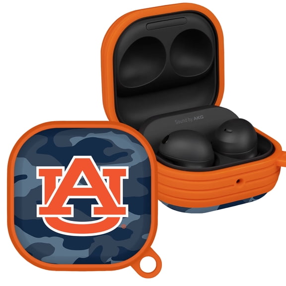 Auburn Tigers Camo HDX Case Cover Compatible with Samsung Galaxy Buds Pro & Buds Live by Affinity Bands