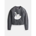thumbnail image 5 of Weekend Academy Girls Graphic Sweater, Sizes 4-18, 5 of 5