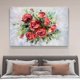 thumbnail image 4 of Póster de lienzo con diseño de flores de amor, decoración para dormitorio, paisaje deportivo, decoración para oficina, regalo, estilo marco, 16 x 24 pulgadas (40 x 60 cm), 4 of 8