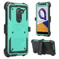 thumbnail image 4 of Jitterbug Smart 2 Case w/[Built In Screen Protector] Belt Clip Holster Shock Proof Dual Layer Hard Case Full Body Protection Phone Case - Teal, 4 of 6
