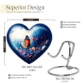 thumbnail image 2 of Butterfly Urns for Ashes Adult - Large Cremation Burial Heart Urns - Funeral Urn with Secure Lid For Family Ash - Blue Urn for Ashes Mom10inch, Large - 1Pcs, 2 of 2