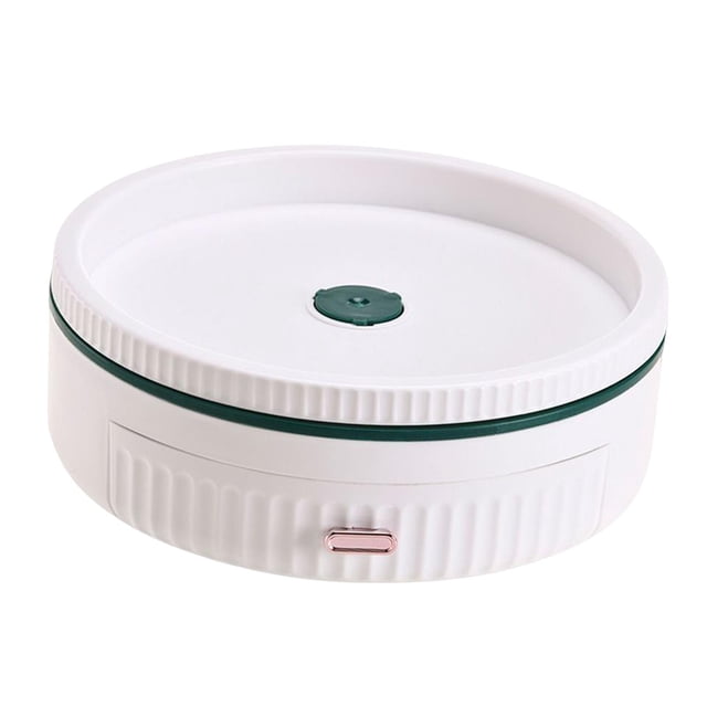 Organizador de tocadiscos giratorio perfecl Bandeja de almacenamiento Bandeja decorativa para servir Estante de especias para encimera Blanco