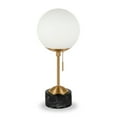 thumbnail image 2 of Evelyn&Zoe Modern Marble Table Lamp with White Globe Shade, 2 of 5