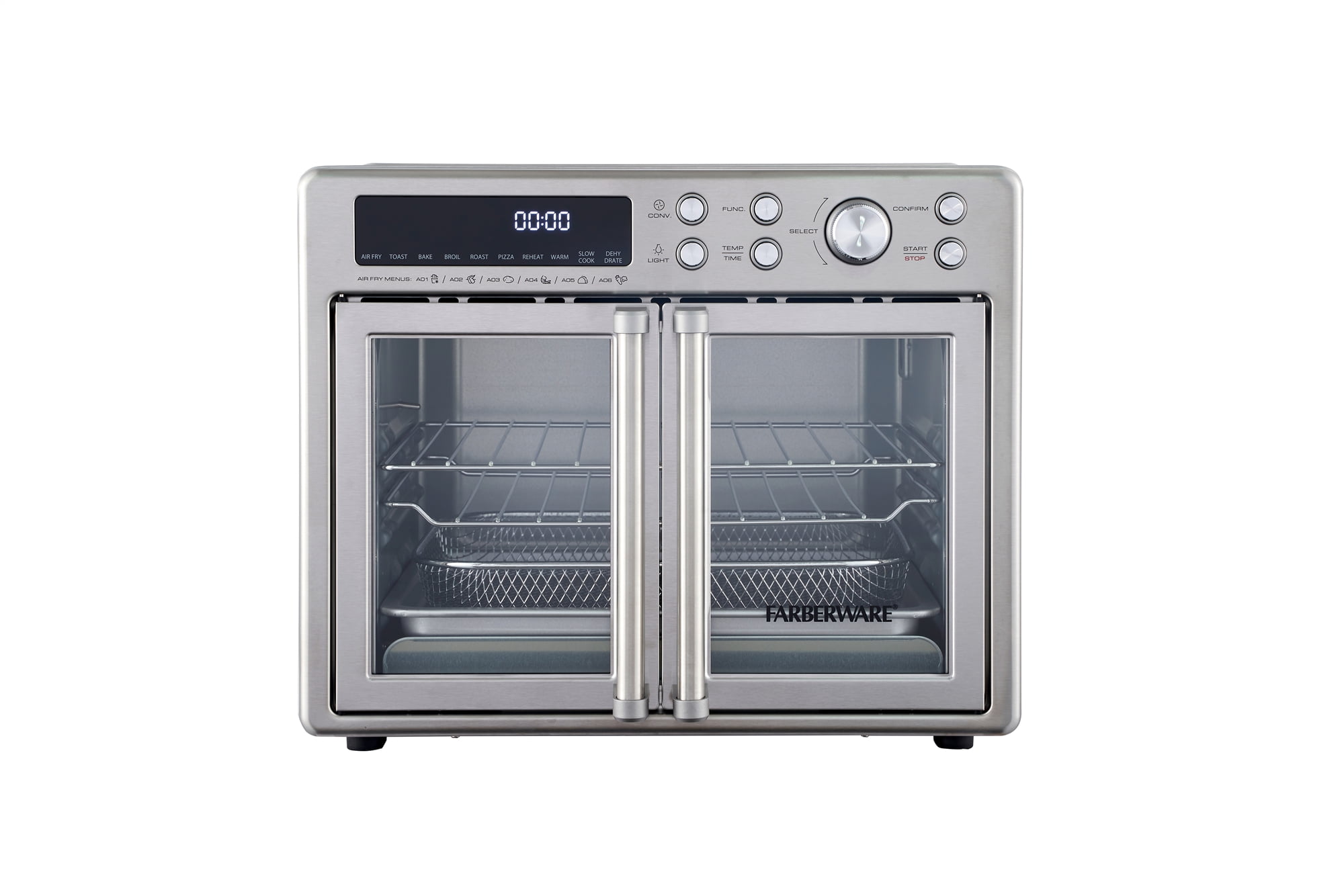 Farberware Brand 25L 6-Slice Toaster Oven with Air Fry, French Door, FW12-100024316