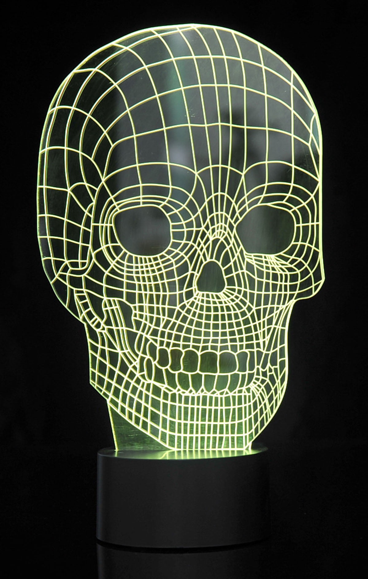 Board No More! 3D Skull Laser Cut Precision LED Lights