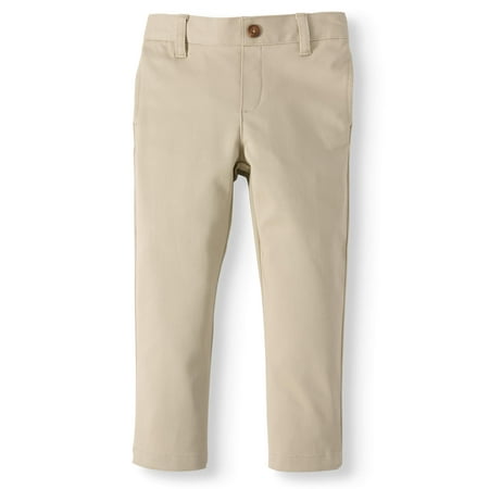 Wonder Nation Toddler Boys School Uniform Super Soft Flat Front Pants (Toddler Boys)