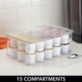 thumbnail image 4 of Organizador de almacenamiento mDesign Ligne con tapa para bolsitas de té y cápsulas de café, 4 of 9