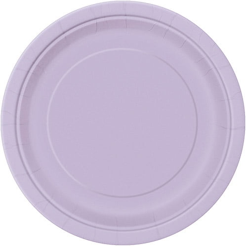 9" Pretty Purple Dinner Plates, 20Count