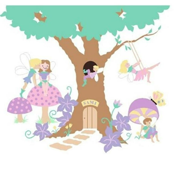 Elephants on the Wall 5-1252 Enchanted Tree House - Paint It Yourself