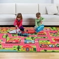 thumbnail image 6 of Kids Carpet Playmat Rug 59"x39.4", Car Rug for Kids Cars, Non-Slip Town City Road Map Kids Rug for Playroom Bedroom Boys, Kids Car Mat Road Rug, Track Rug Car Play Rug for Kids (59X39.4 INCH-Pink), 6 of 6
