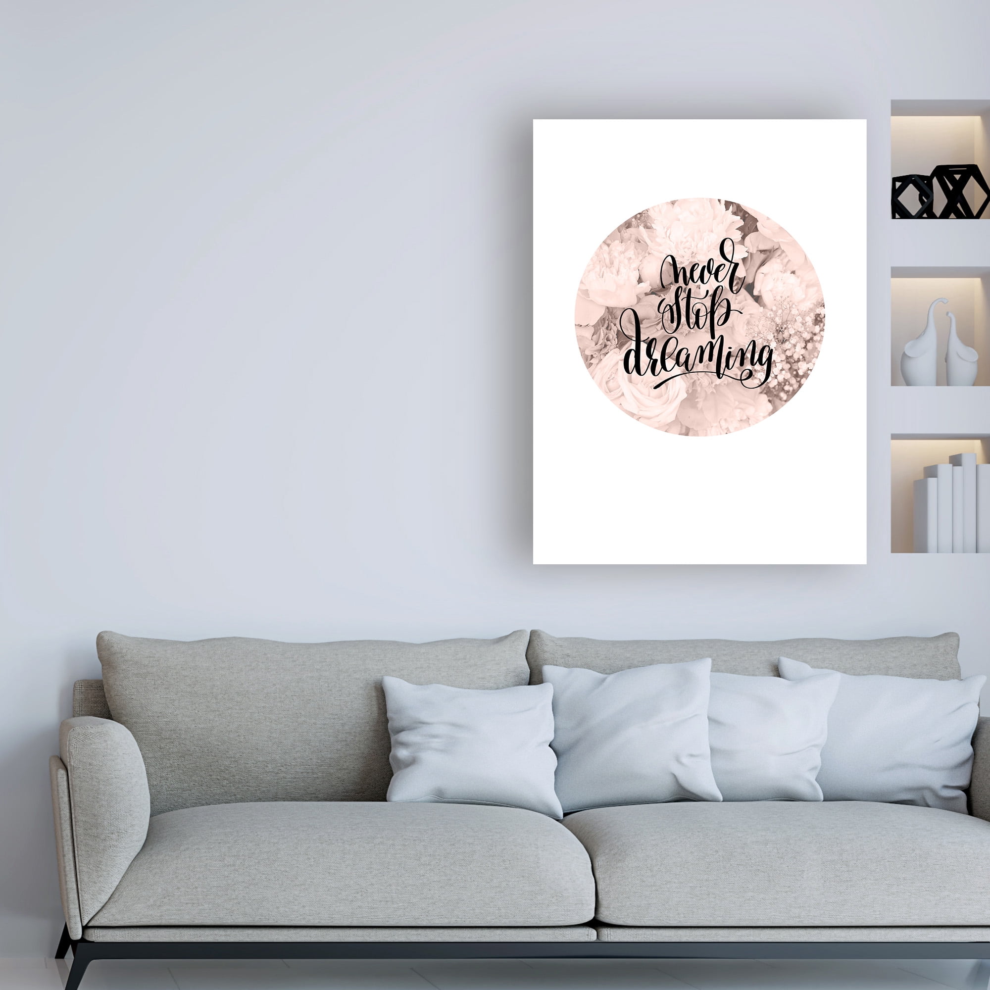 Trademark Fine Art 'Never Stop Dreaming' Canvas Art by TypeLike