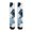 Blue Marble Pattern, variant on White Marble Pattern Women's Crew Socks, Mid-calf Polyester Running Athletic Socks with Reinforced Heel & Toe, Soft Stretchy Gifts Ideas for Holiday Birthday Gifts