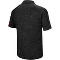 thumbnail image 3 of Men's Colosseum Black Nebraska Huskers Down Swing Polo, 3 of 5
