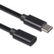 thumbnail image 3 of Cable de extensión USB C tipo C macho a hembra de 2 x 1,5 m, interfaz tipo C a conector jack, cable extensor de carga USB C, 3 of 6