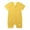 Yellow, variant on Odeerbi 2025 Toddler Baby Boys Girls Cute Cartoon Animal Pattern Short Sleeve Double Zipper Romper Jumpsuit