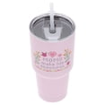 thumbnail image 3 of Moms Make Life Beautiful Stainless Steel Tumbler with Straw, Pink, 32 oz, Mother's Day by Way To Celebrate, 3 of 6