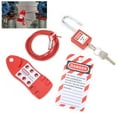 thumbnail image 4 of Cable Lockout Hasp, Reusable Tag Lock Hasp Adjustable    For Electric Power For Nuclear Energy For Chemical Industry, 4 of 8
