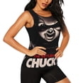thumbnail image 2 of Lsque Chucky Printed Workout Tank Tops for Women, Athletic Sports Tank Tops, Compression Sleeveless Dry Fit Shirts,Sleeveless Yoga Shirt-Large, 2 of 9