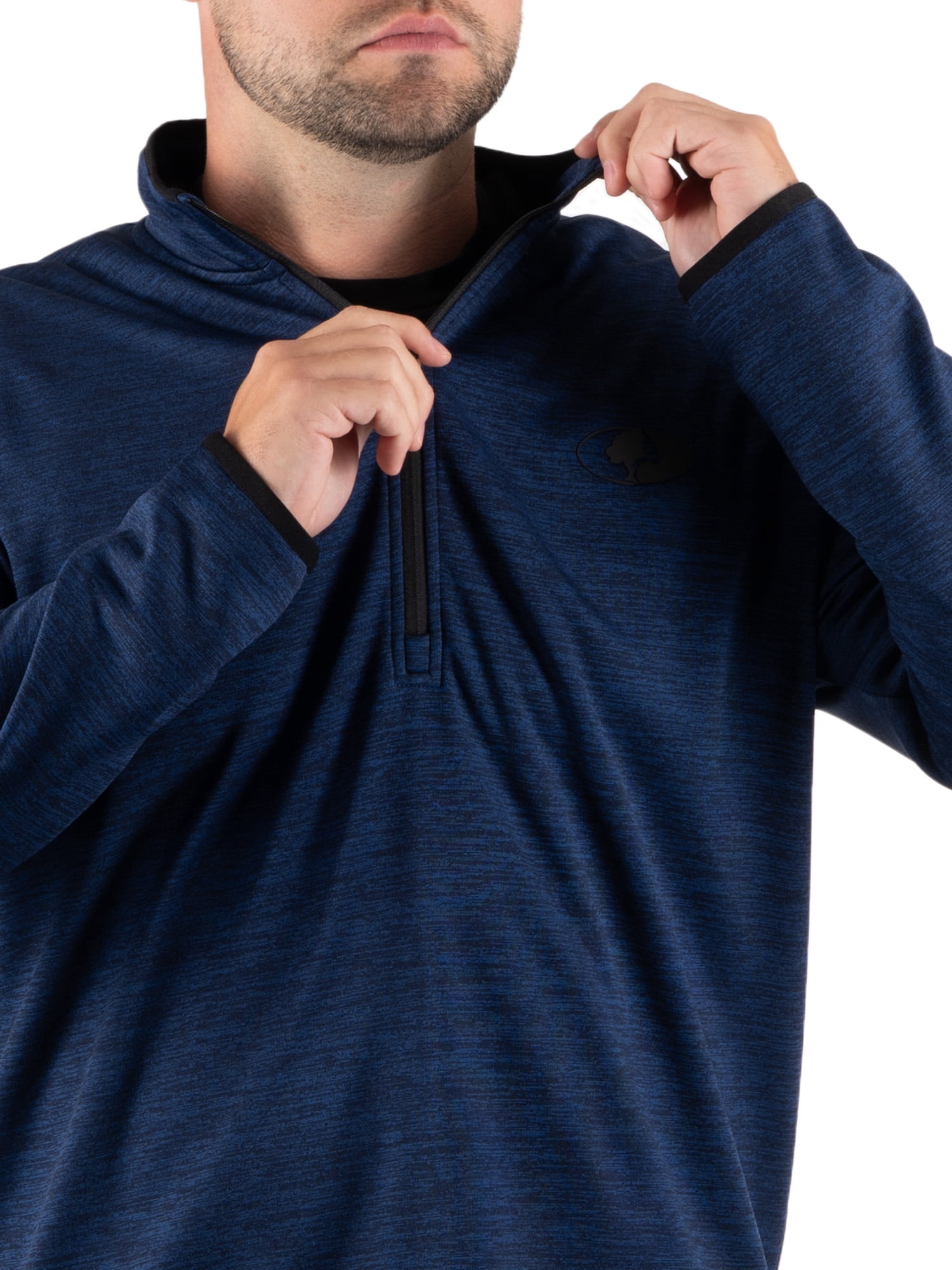 Mossy Oak Men's Fleece Quarter Zip Pullover Sweatshirt, Sizes S-2XL