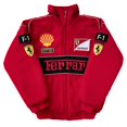 thumbnail image 1 of F1 Racing Jacket Red With Embroidery Motorcycle Jacket F1 Team Racing Suit, 1 of 5