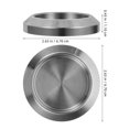 thumbnail image 2 of Raindrops 2Pcs Sliding Closet Door Handles Stainless Steel Silver Flush Finger Pulls for Barn Door Cabinets, 2 of 8