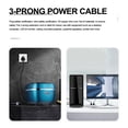thumbnail image 4 of Luxshiny Durable 3Prong Power Cable for Home Use Black Plastic and Copper Retardant 5 Feet, 4 of 7
