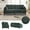 Emerald, variant on Living Room Sofas Modern style chenille 2-seater wood-legged sofa with LED light, USB charging port and storage bag Living room Bedroom Study room,Comfortable Sofas