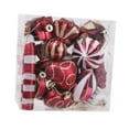 thumbnail image 2 of HOMYL 16 Pieces Christmas Hanging Decorations Indoor for Farmhouse Bedroom Holiday Dark Red, 2 of 8
