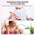 thumbnail image 3 of GOOHOCHY Taladro de uñas recargable COSLUS, lima de uñas eléctrica inalámbrica, máquina pulidora de uñas portátil para manicura de uñas de gel y acrílicas., 3 of 4