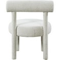 thumbnail image 3 of Meridian Furniture Parlor Cream Boucle Fabric Accent Chair, 3 of 7