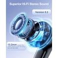 thumbnail image 2 of Auriculares inalámbricos HUIFU T12 Bluetooth 5.3 40H Playtime IPX7 negros, 2 of 6