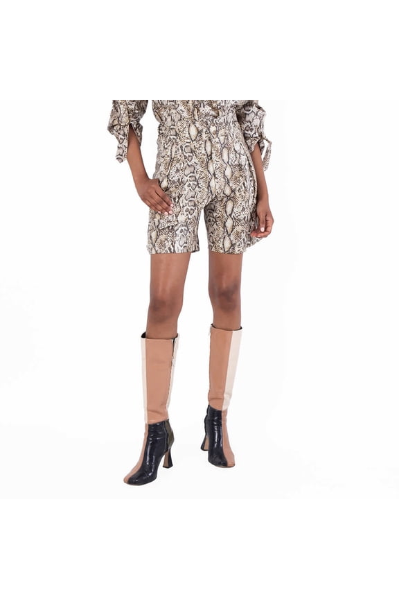 Python Print Felize Shorts, Brand Size 34 ( US Size 0 )