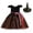 Orange, variant on NinXxx Pageant Dress with Hat Party Gown Princess Halloween Set Purple 3-4 Years