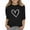 Z02-Black, variant on Girls Shirts Graphic Tees Valentines Day Fashion Heart Print Shirt 3/4 Sleeve Casual Crewneck Pullover Tops Summer Outerwear Kids Clothes Z02-Black 13-14 Years