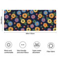 thumbnail image 3 of Pioneer Flower Floral Print Pattern Bathroom Rugs Mat, Non Slip Microfiber Bathroom Rug with Rubber Backing, Soft Mats for Bathroom Floor Tub Shower, 24"x60", 3 of 5