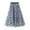 Blue, variant on Pntutb Women Skirts Casual Summer Solid Elastic Waist Flax A-Line Ankle Skirt