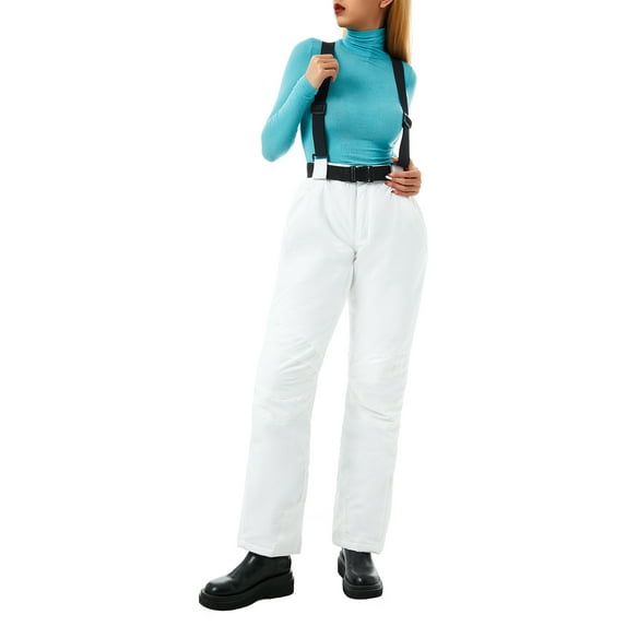 Listenwind Women Men Ski Pants Warm Thick Adjustable Shoulder Strap Jumpsuits Insulated Windproof Waterproof Overalls