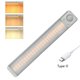 thumbnail image 1 of Luces LED para armario con sensor de movimiento, luces debajo del gabinete, iluminación inalámbrica para interiores, barra de luz con pilas, luz de armario recargable regulable para cocina,, 1 of 5