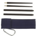 thumbnail image 4 of Raindrops 1 Pair Reusable Chopsticks Folding Chopsticks Portable Chopsticks Foldable Chopsticks with Bag, 4 of 7