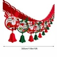thumbnail image 3 of Christmas Garland for Tree 9.84FT Christmas Scene Layout Decoration Banners Holiday Themed Living Room Window Display Bunting 10ft Christmas Garland Scene Layout with Hooks, 3 of 7