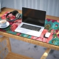 thumbnail image 3 of Long Mouse Pads for Desk,Pioneer Flower Floral Print Pattern Desk Mats on Top Of Desks, Desk Mouse Pad Extra Large with 3mm Non-Slip Base and Stitched Edge for Gaming,Office,Work,Home 35.4"x15.7", 3 of 6