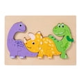 thumbnail image 1 of Rompecabezas de dibujos animados, rompecabezas 3D, juguete educativo, juguetes de aprendizaje, bloques de construcción, juguetes cognitivos Dinosaurio CUTICAT Juguetes de rompecabezas, 1 of 7