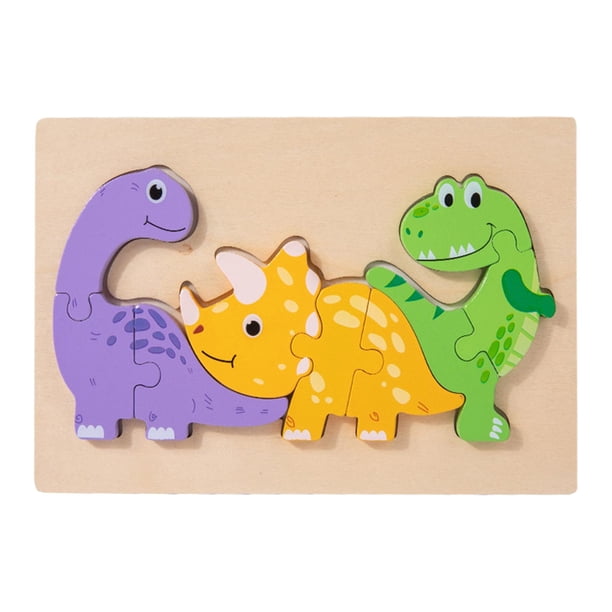 Tablero de rompecabezas de dibujos animados Juguetes Tablero de construcción Rompecabezas Juguete educativo Conoscitivo para coordinación ojo-mano Dinosaurio Sunnimix Juguetes de rompecabezas