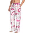 thumbnail image 2 of Fotbe Breast Cancer Pink Ribbons Awareness (2) Men's Pajama Pants,Sleepwear Pants,Pj Bottoms Drawstring And Pockets-X-Large, 2 of 9
