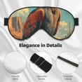 thumbnail image 3 of Uemuo Western Desert Cactus Bald Eagle Pattern Sleep Eye Mask - Light Blocking Sleep Mask Blocking Out Light Perfectly, Soft and Comfortable Night Eye Mask, Eye Blinder, 3 of 7