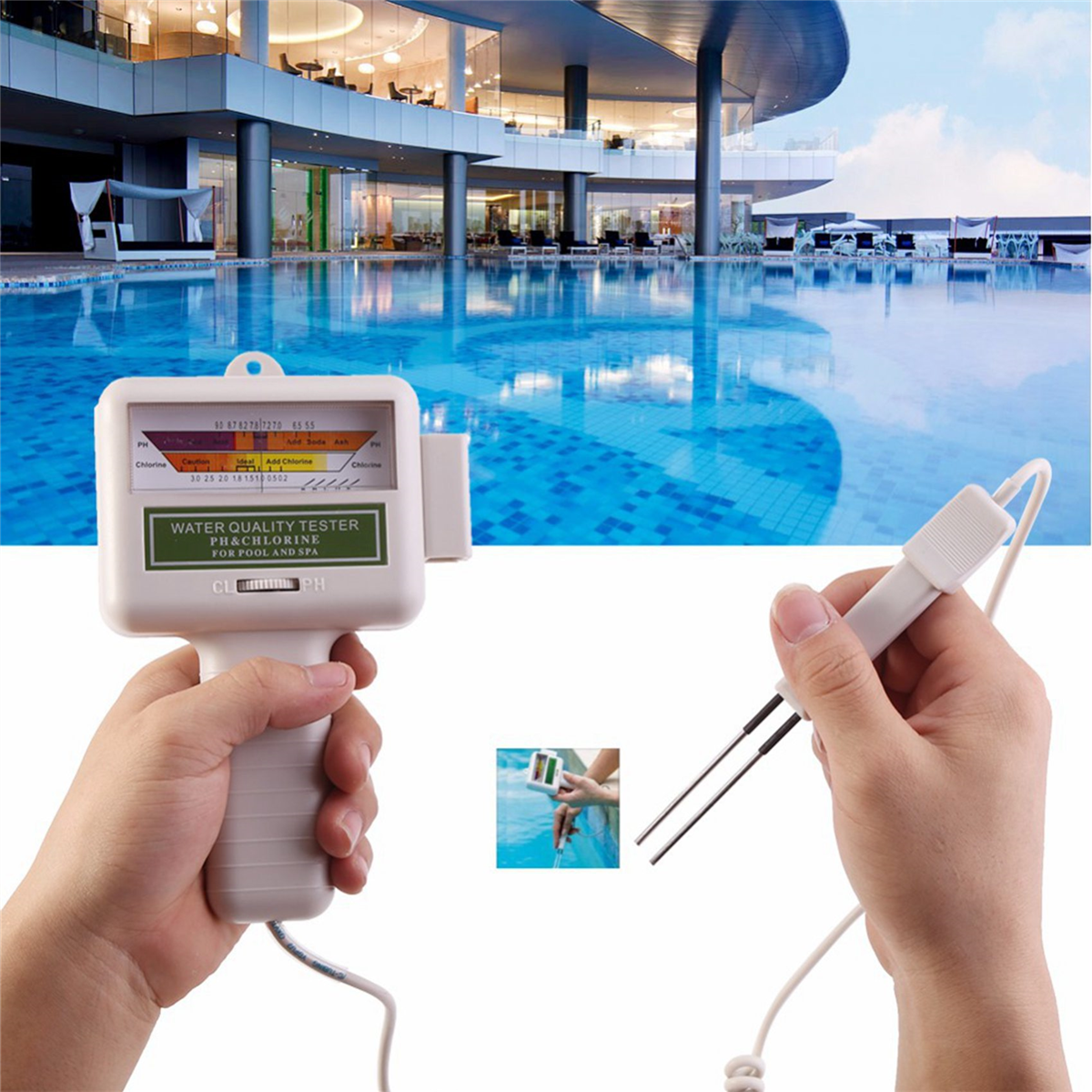 3X Water PH Chlorine Tester Swimming Pool Quality Spa Level Meter Analysis Measurement Monitor Detector Check Test Kit
