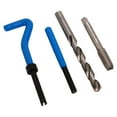 thumbnail image 3 of Kit de Réparation de Filetage, Outils de Réparation Auto Universels en Acier Haute Vitesse pour Restaurer les Filetages Endommagés avec Inserts de Filetage, Embouts de Forage, Robinets de Filetage, Installation d'Inserts, Outils de Casse de Crampons, 3 of 8
