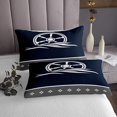 thumbnail image 3 of Erosebridal Sailboat Rudder Coverlet Set Twin, Ocean Nautical Bedding Set, Navy Blue, 2pcs, 3 of 5