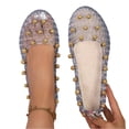 thumbnail image 5 of Willtoo Jelly Sandals Flat for Women Colorful Jelly Flats Platform Water Slides Slip on House Flat, 5 of 6