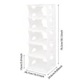 thumbnail image 2 of 5-tier Modern Rectangular Floor Standing Free Standing Shoe Rack 10.51*9.69*30.12 for Entrances, Porches, 2 of 20
